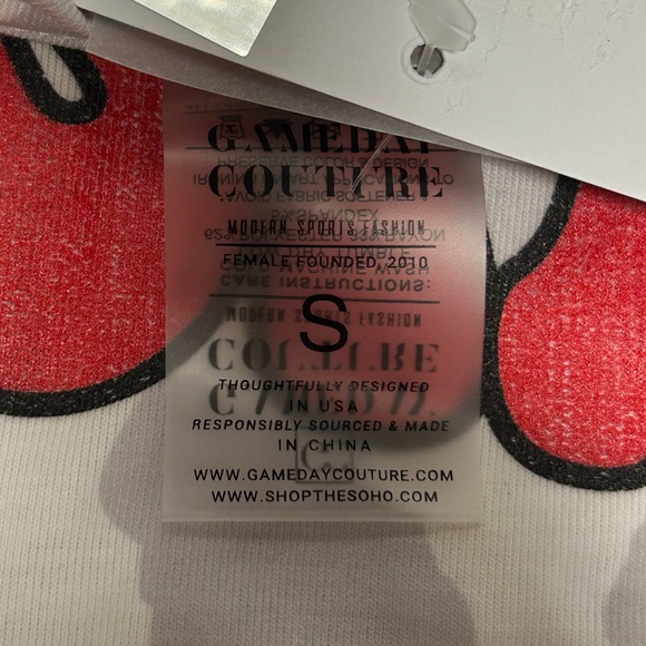 Louisiana Ragin’ Cajuns Gameday Couture Crushing Victory Leopard Print Shirt - Picture 2 of 4